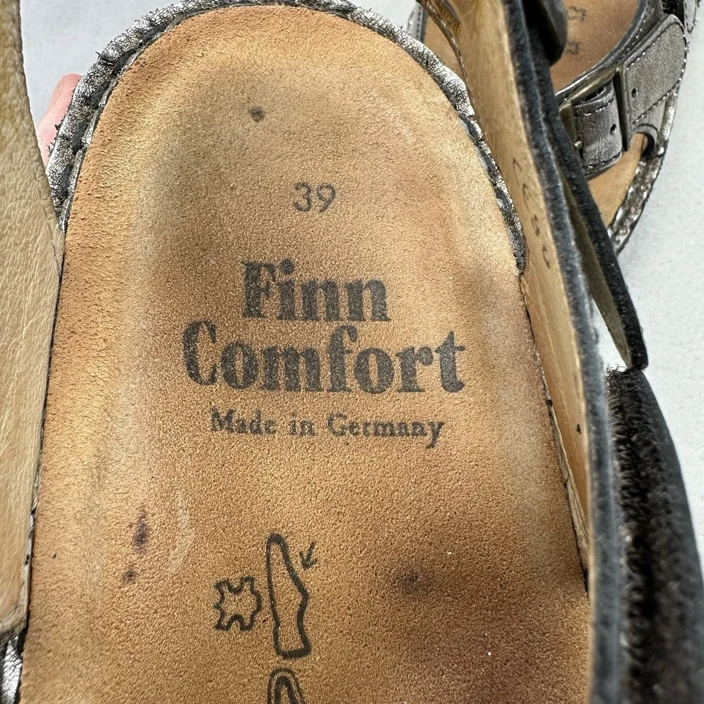 Womens 8-8.5 / EU 39 Finn Comfort Sausalito Sandals Espresso Leather Comfort